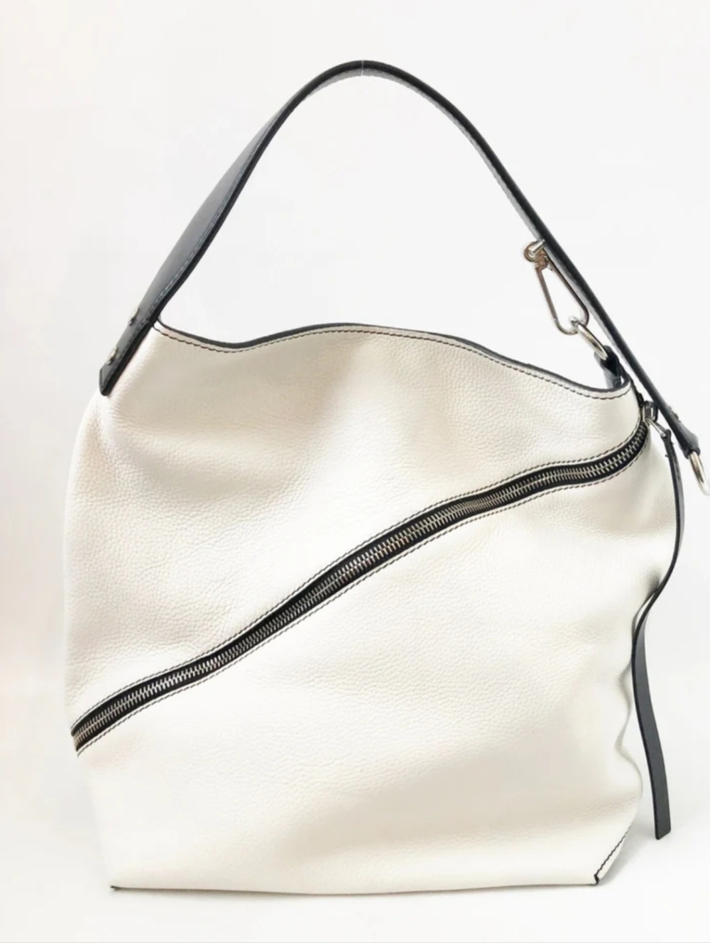 Proenza Schouler Hobo Bag Leather White And Black Purse
